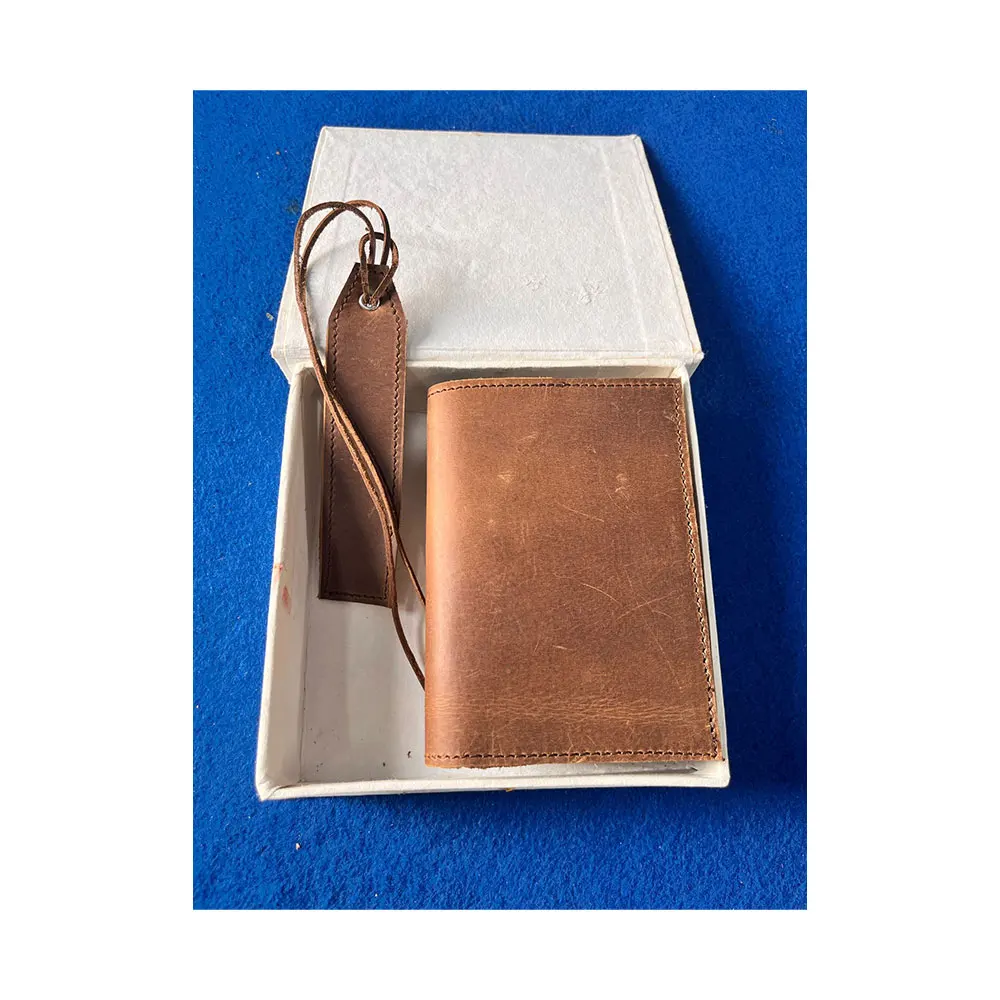 Best Quality Handmade Rifilling Leather Journals with Book Mark and Gift Boxes Available Custom Size and Color