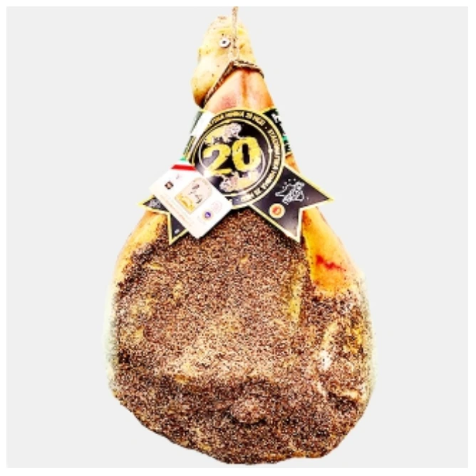 For export Prosciutto pork cured meat leg from tuscan DOP raw and seasoned