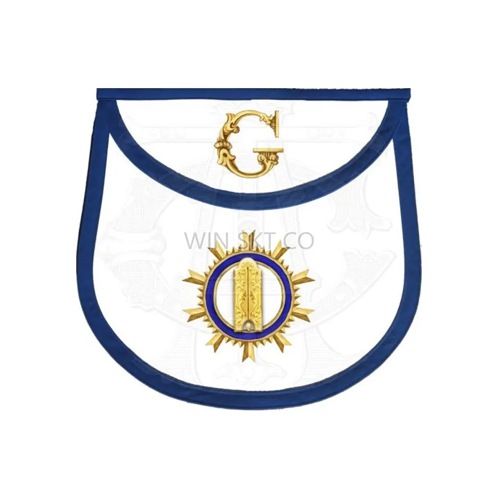 High Quality Hand Embroidered Masonic Master Mason Apron Professional Design Masonic Aprons