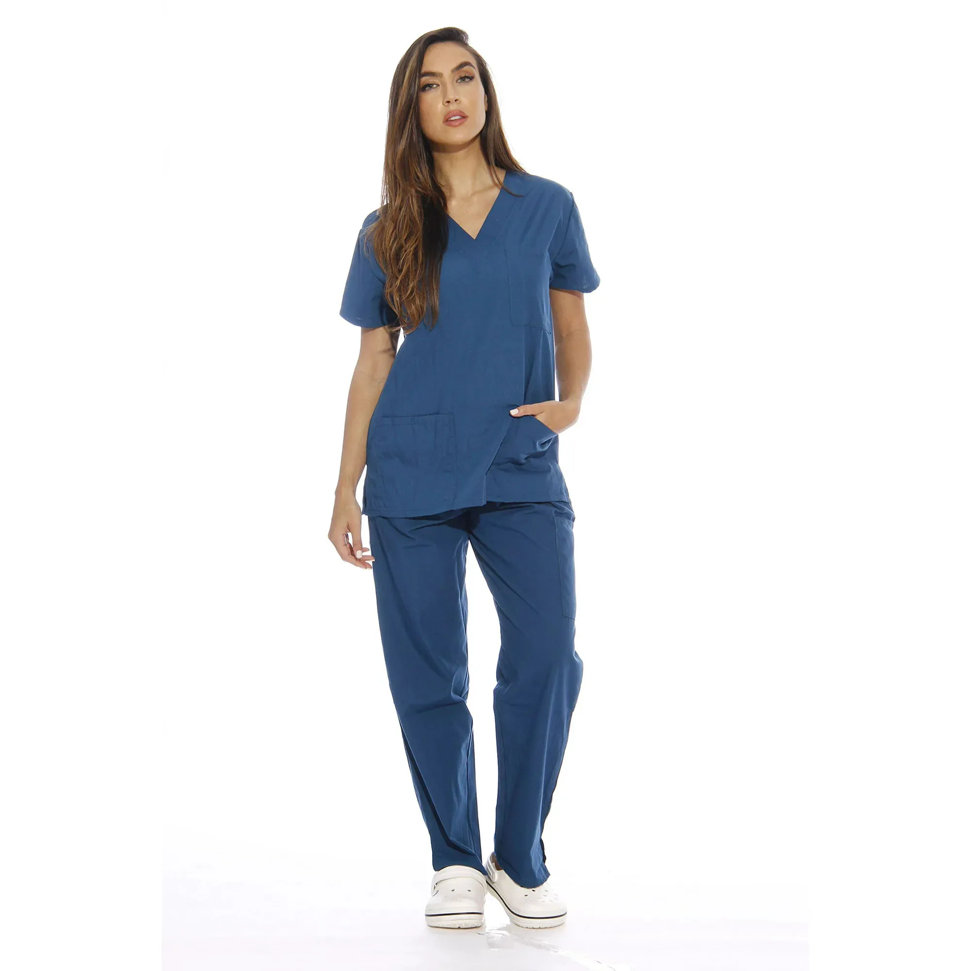 OEM Medical Clothing Hospital Uniform for Doctors Men Hospital Clothing Patient Gown Clothes Cotton Unisex Customized