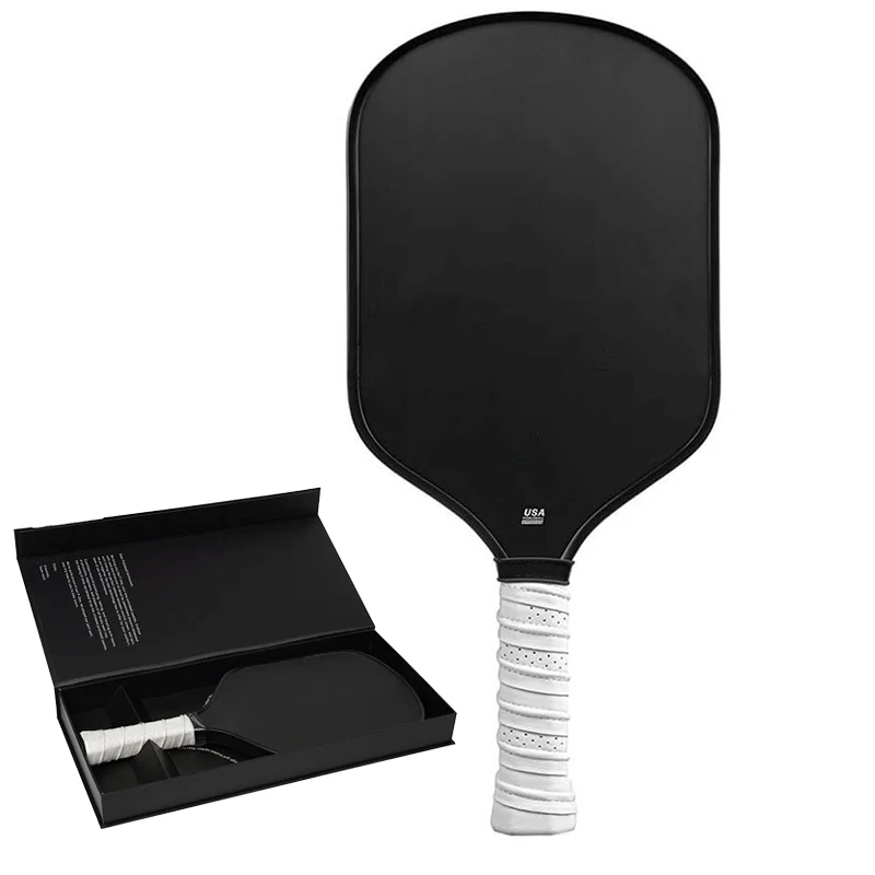 Custom LOGO Gift Boxes USAPA Spray Particle Paint Surface Cold Pressed Graphene Carbon Fiber Pickleball Paddle