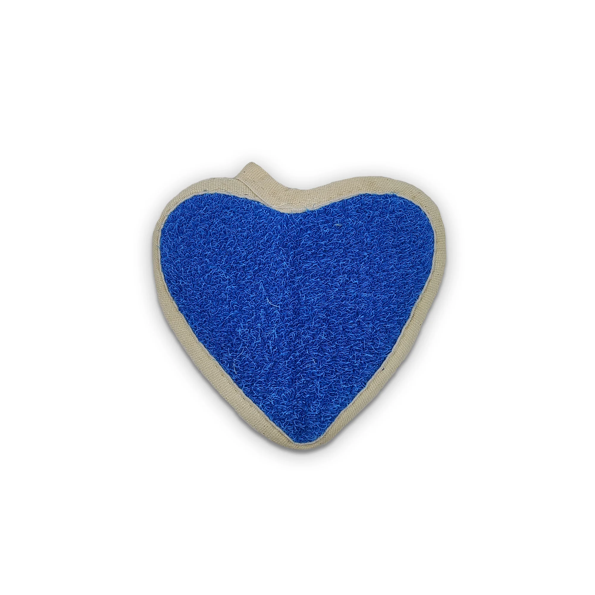 100% Natural Polycotton Heart Loofah Bath Sponge Handmade Body Wash Scrubber with Exfoliating & Foaming Features Made in Turkey