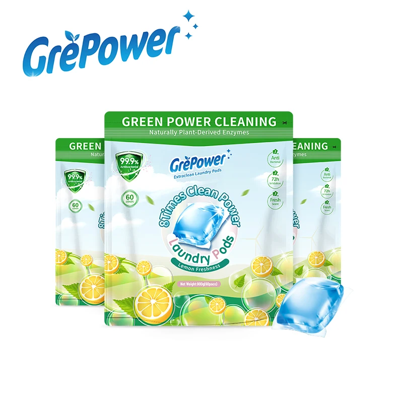 Liby Grepower Dry Wash Capsule Washing Pods Capsule Lenor Wash Scent Beads Beads for Detergent Enzymes Laundry Detergent Pods 8g