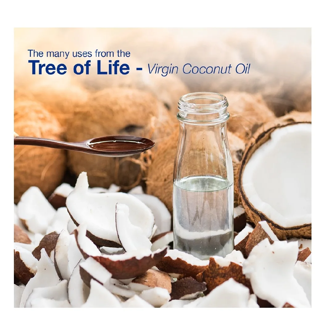 High Quality Food Grade 100% Virgin Coconut Oil 300 ml for Cooking Body Care Hair Care Wholesale OEM Private label