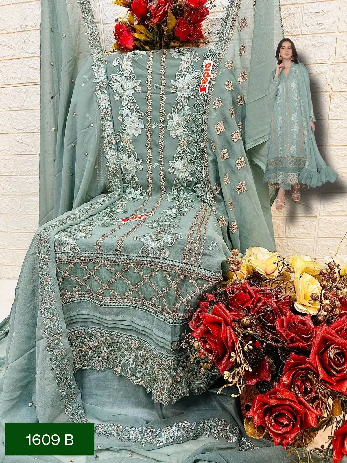 New Designer Indian Pakistani Salwar Kameez Suit Traditional Cotton Embroidery Work Dress Straight Cut Dress Style