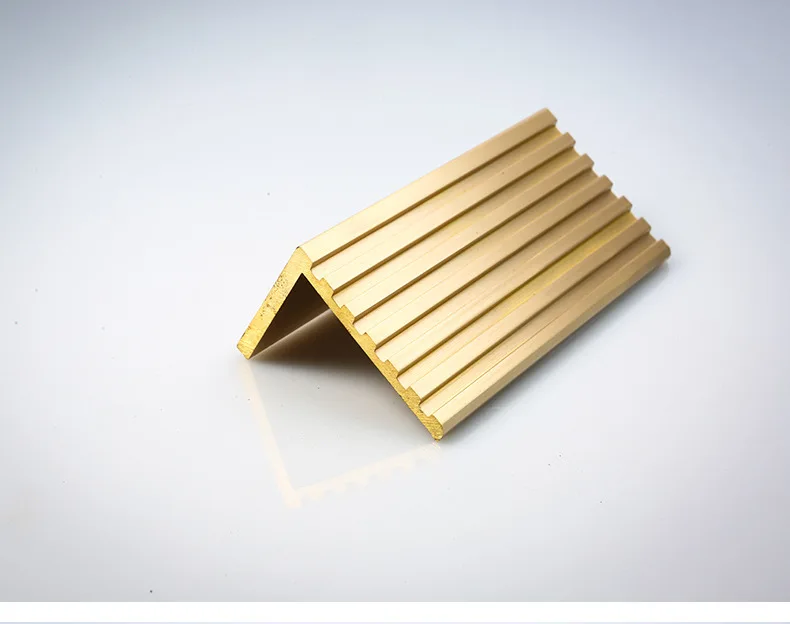 Customized Decorative Ceramic Metal Bullnose Corner Curved Wall Round Edge Brass Tile Trim FOR APARTMENT