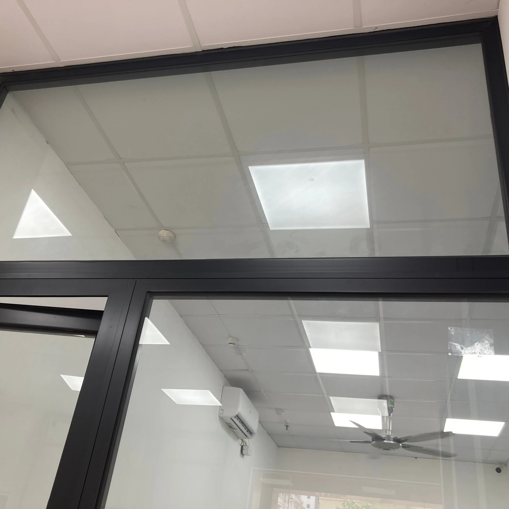 Fixed Windows , Clear glass, Anodized Aluminum Frame Made by Holcom Aluminum Thermal - Bridge Cancel Noises & Heat insulation