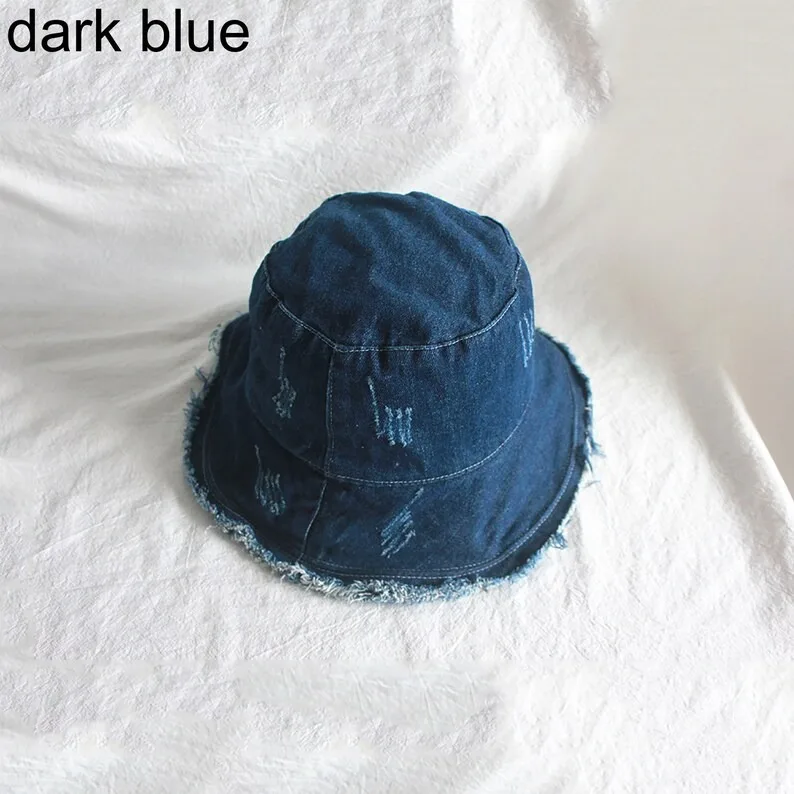 Vietnam Manufacturer High Quality Cap Custom Bucket Hat Summer Trending Distressed Sun Protect Bucket Hat Traveling/Camping Hats