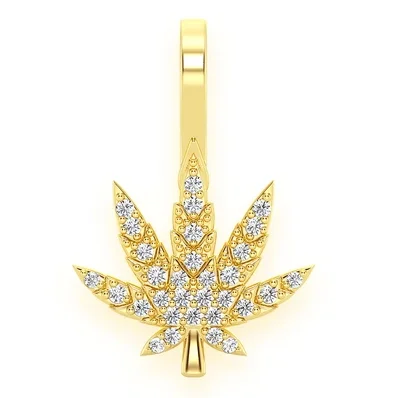 Hiphop Jewelry Wholesale Gold Silver Weeds Leaf Pendant Personalized Plant Pendant Tree Of Life Necklace Fashion Jewelry For Men
