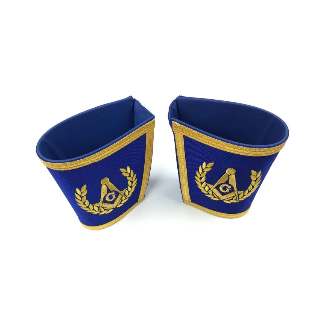 Masonic Blue Lodge Master Mason Collar Cuffs regalia Embroidery and Breathable Apron from pakistan
