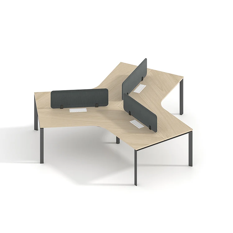 Office Furniture Coworking Spaces Office Table Workstation Modular 4 Seater People Staff Workstations