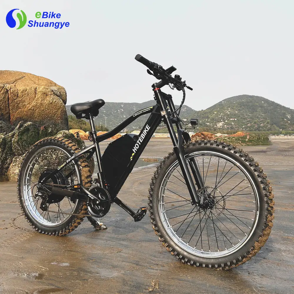 Электрический горный велосипед с толстыми шинами 26 дюймов средний привод 2000 Вт 24 4 А/48 В 20 Emtb электрический