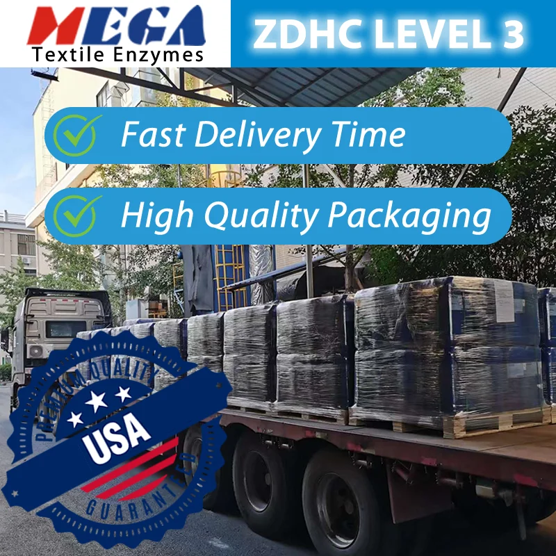 MEGA Cellulase Enzyme Textile Cellulase Enzyme Denim Acid Liquid Complete Function Enzyme Washing High Concentration