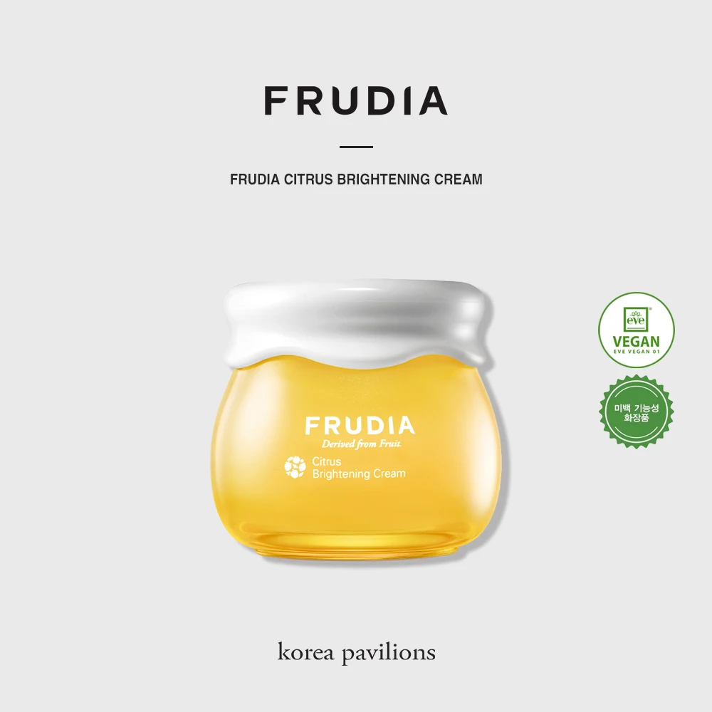 Vegan beauty Brightening Citrus Face cream for all skin type Sebum improvement Korea cosmetic Clean beauty glow care