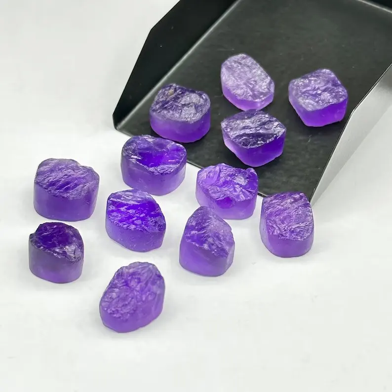 Top Quality Purple Amethyst Rough Gemstones, Raw Loose Amethyst Healing Raw Crystals Wholesale Lot