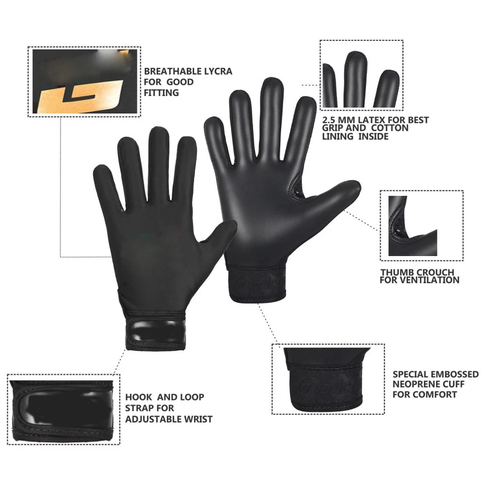 Wholesale New Design High Quality Professional Customized GAA Gaelic Football Soccer Gloves