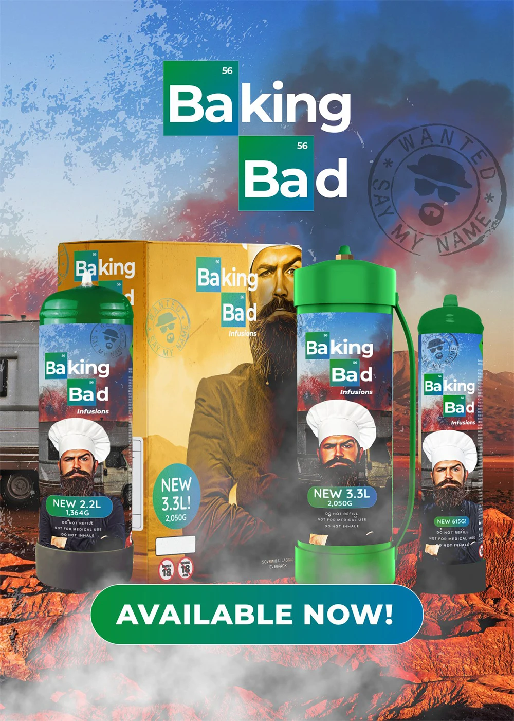 Professional Trader of Dessert Making Tool Baking Bad 3.3L/2000g/2050g Whipped Cream Charger Best Quality Whipped Cream Chargers