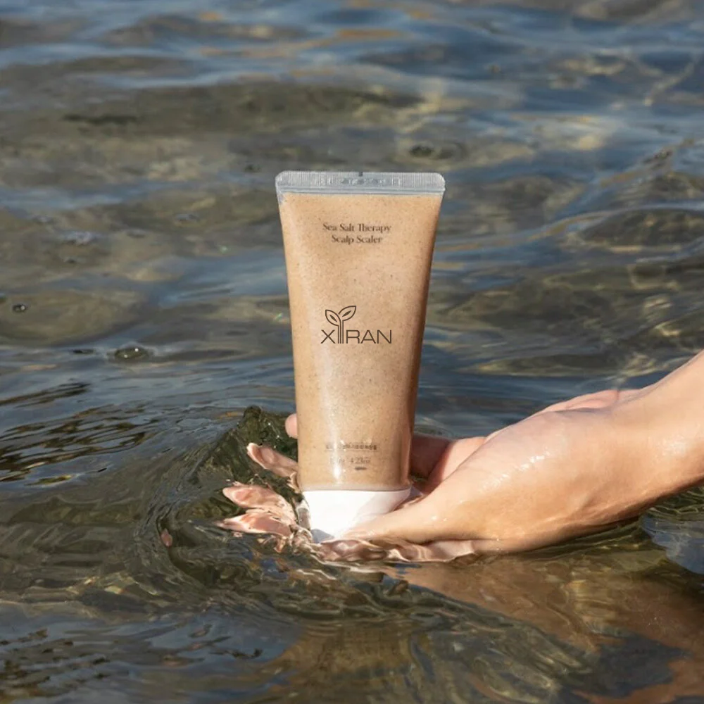 Private Label Custom Natural Hair Care 2-in-1 Shampoo and Scalp Scrub with Sea Salt and Sea Water Scalp Scrub Shampoo