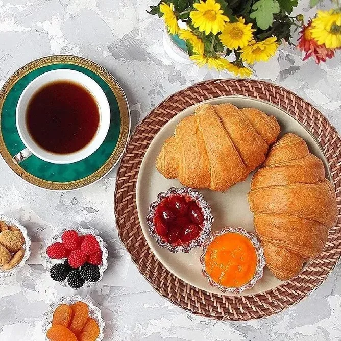 Amazon Best Selling Round Rattan Charger Placemat Table Mat Shaped Bamboo Dining Table Accessories & Decoration Made In Vietnam