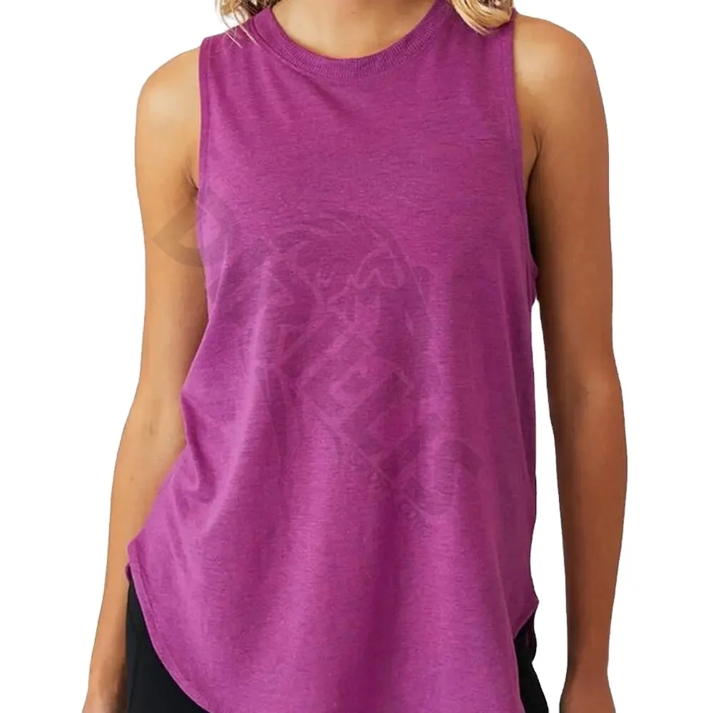 Women Running Sexy Yoga Tanktop Wholesale 2024 Custom Newest Style Ladies Loose Workout Fitness Sport Fitness & Yoga Wear