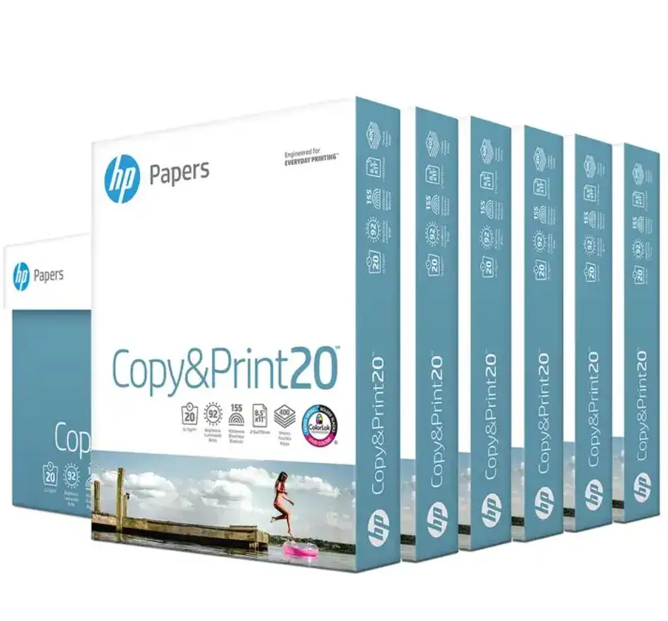 Super Quality Hp A4 Copy Paper / A4 Size 210mm x 297mm 70gsm, 75gsm, 80gsm Printing Office Paper