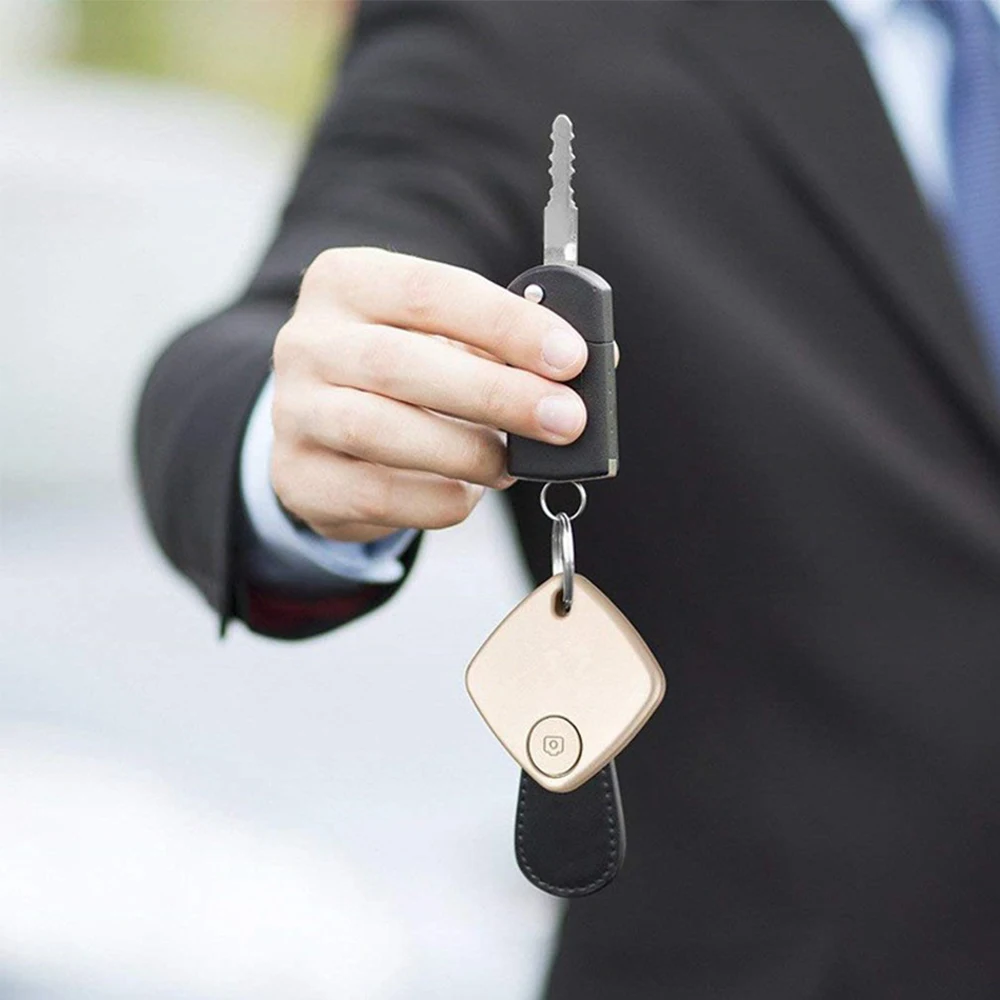 WOONAVIR Customized Wearable Buzzer Lost Alarm BT 5.0 Key Finder for Small Things Wallet Kid Pet Bag Phone