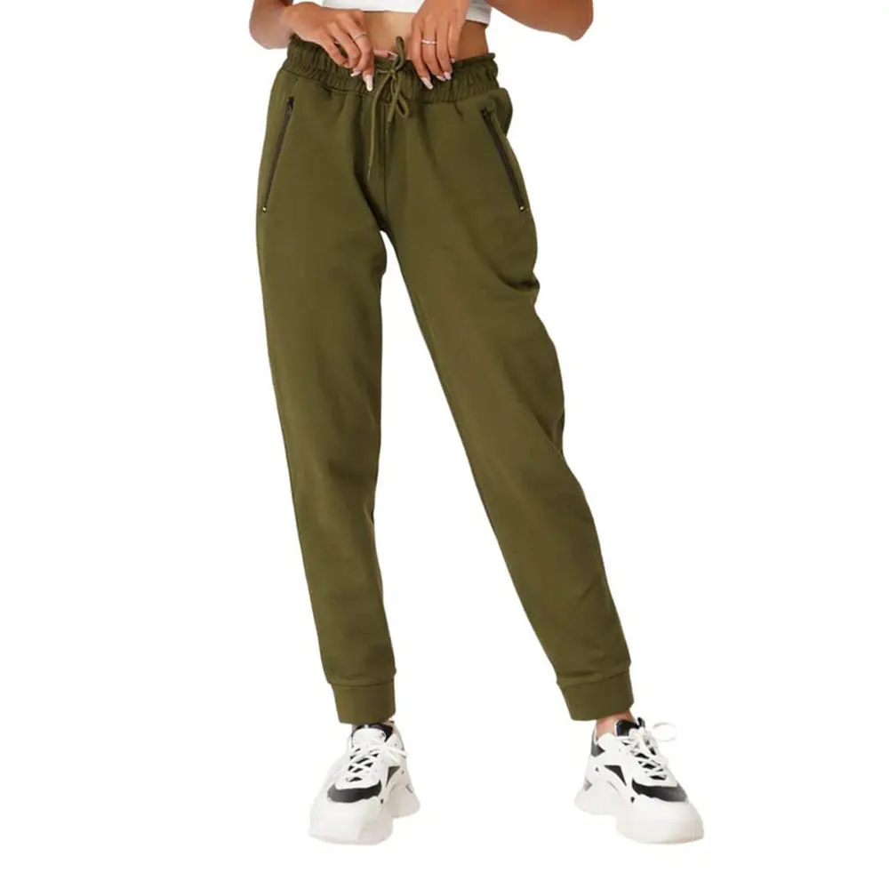 High Waist Cargo Pants Women Trousers Buckle Pockets Joggers Baggy Pants with Belt Bottom 2023
