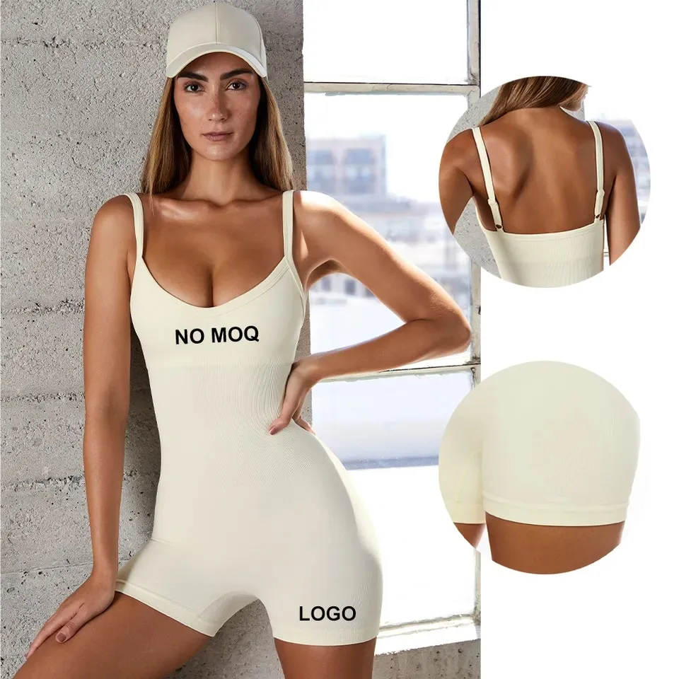 Body Suits Women One Piece Backless Bodysuit Jumpsuit With Halter Neck For Women Sublimation Play Suit & Jump Body Suit Women