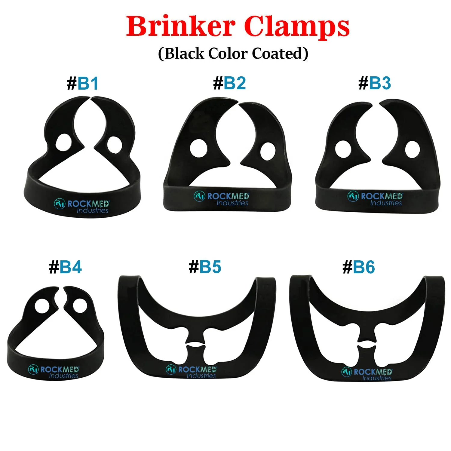 85PCs Dental Rubber Dam Clamps Upper Lower Complete Rubber Dam Clamp Set CE