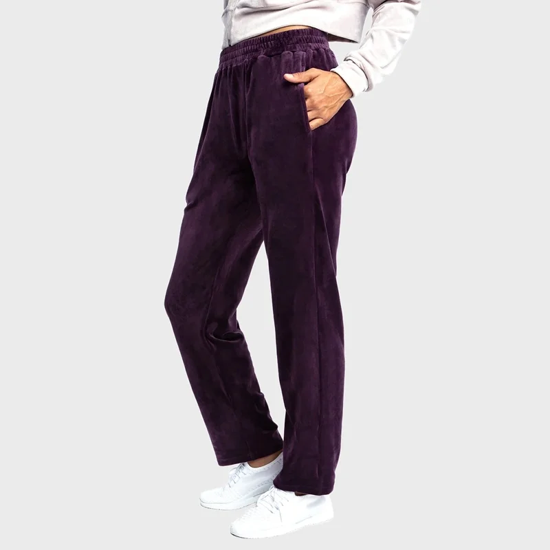 Custom Unisex Velour Workout Track Pant For Women Wholesale Customize Joggers Women Sweatpants