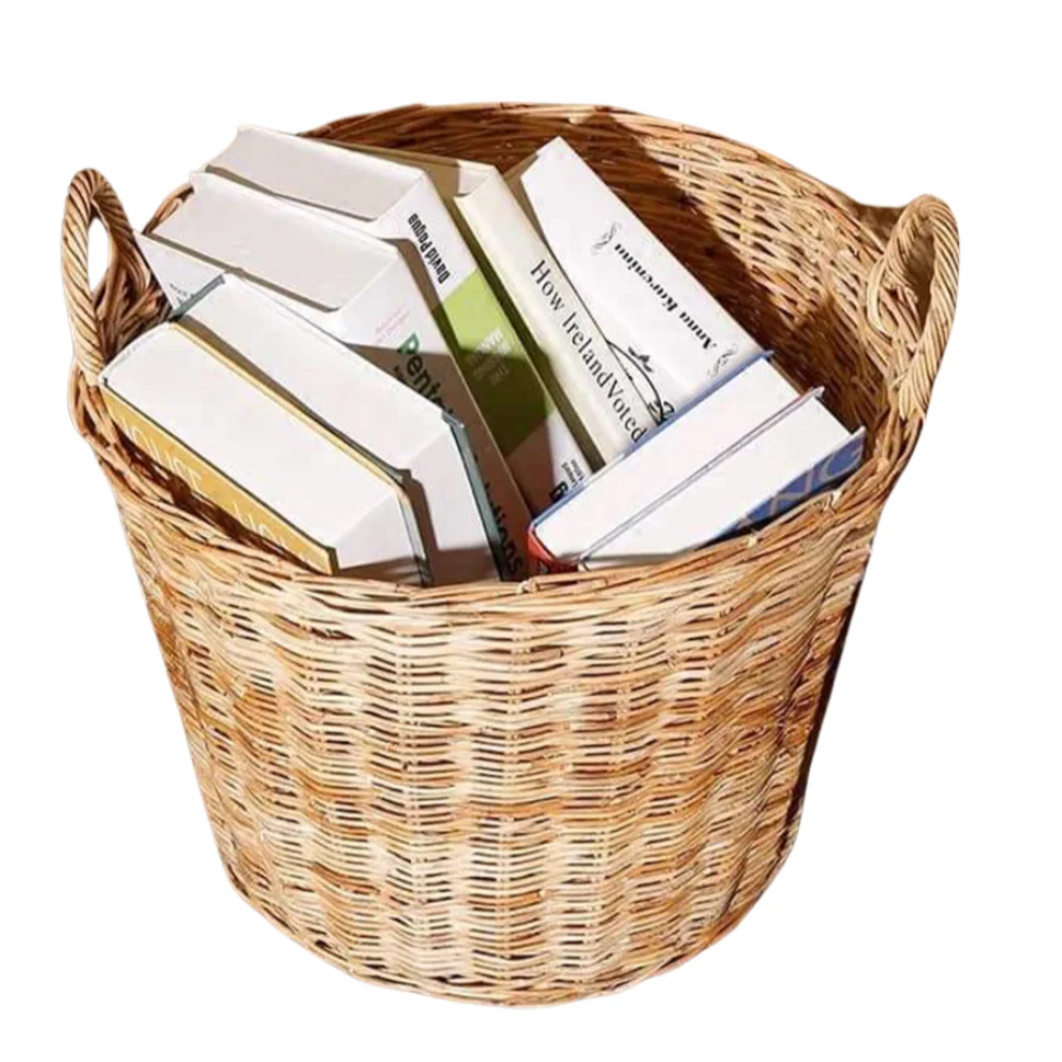 High Quality Handmade Wicker Crafts Storage Basket Rattan Design from Viet Nam for Home Use and Handicrafts