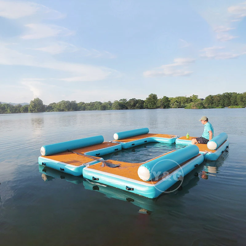 Y&G  Inflatable Heavy Load Portable Yacht Jet Ski Water Prices Dock Swim Platform Floats Floating Dock