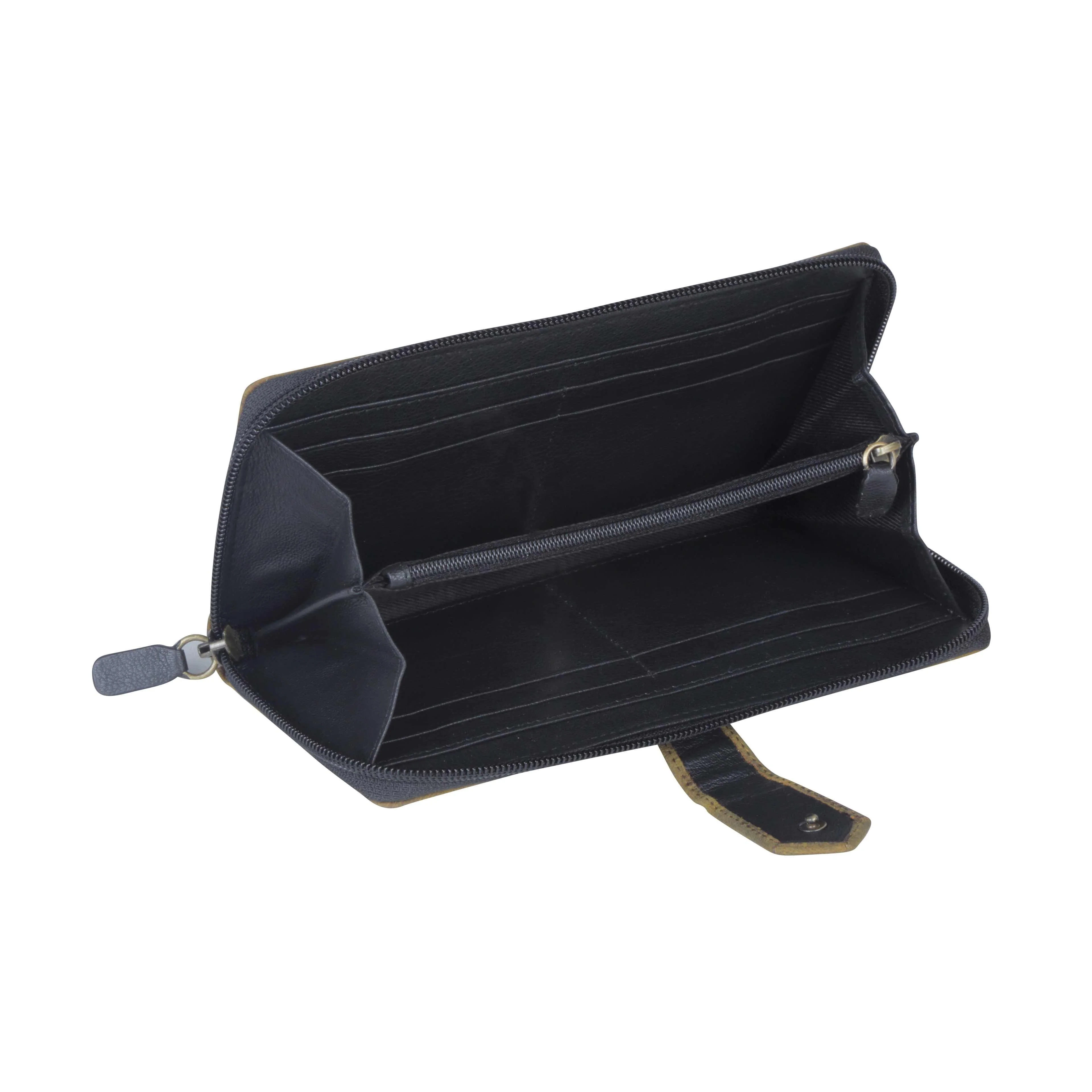 Real Handmade Clutch Bag Genuine Leather Wallet With fancy leather designed Custom cowgirl wallet Manufacturer And Wholesaler