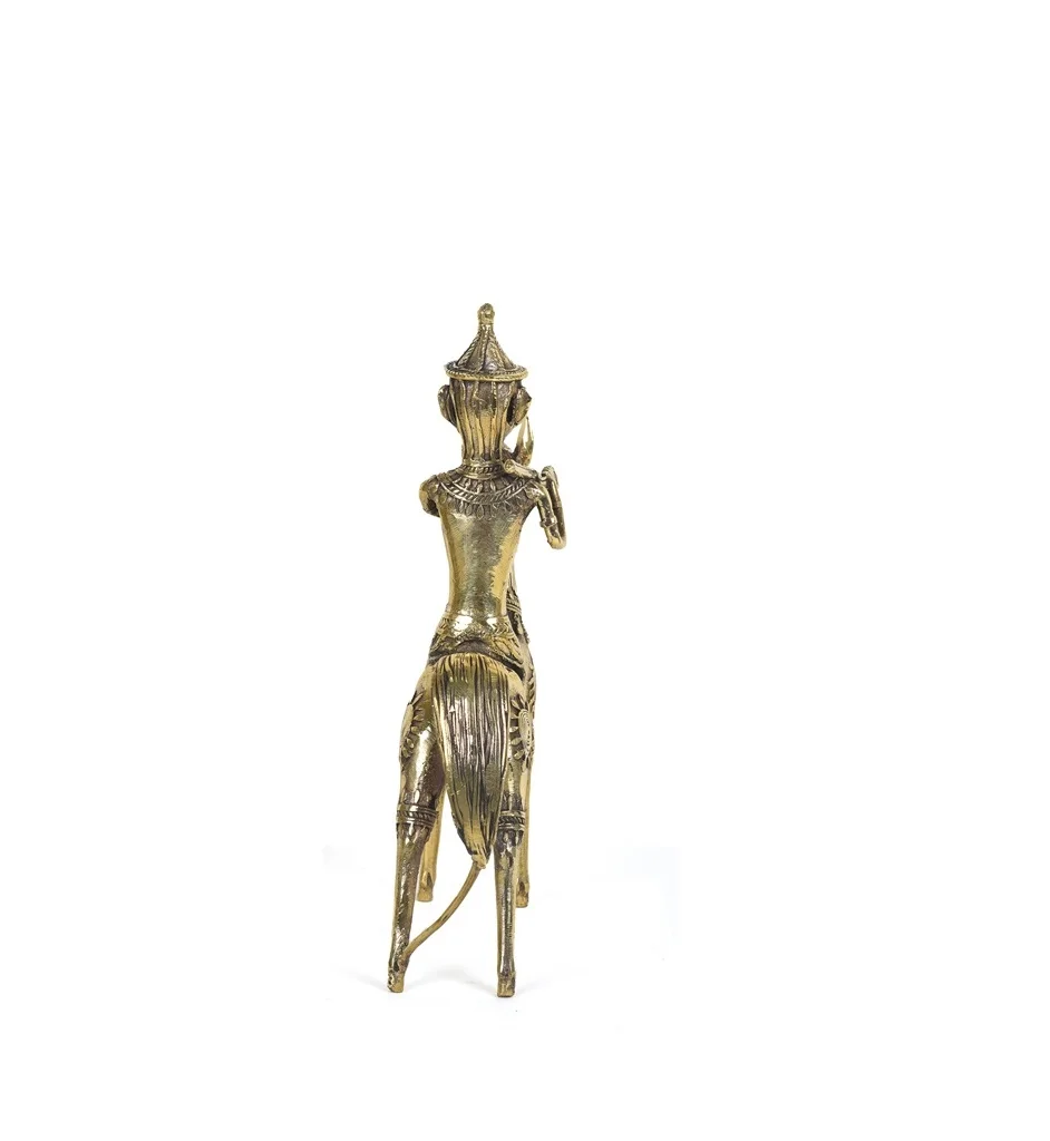 Bell metal Horse Rider  , Dhokra Art , Brass Item