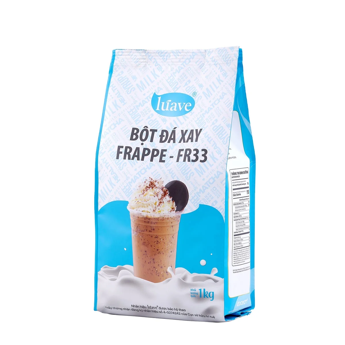 Порошок FR33 Frappe: идеально подходит для смешенных ледяных напитков обеспечивает гладкую текстуру долговременную стабильность не разделяемость