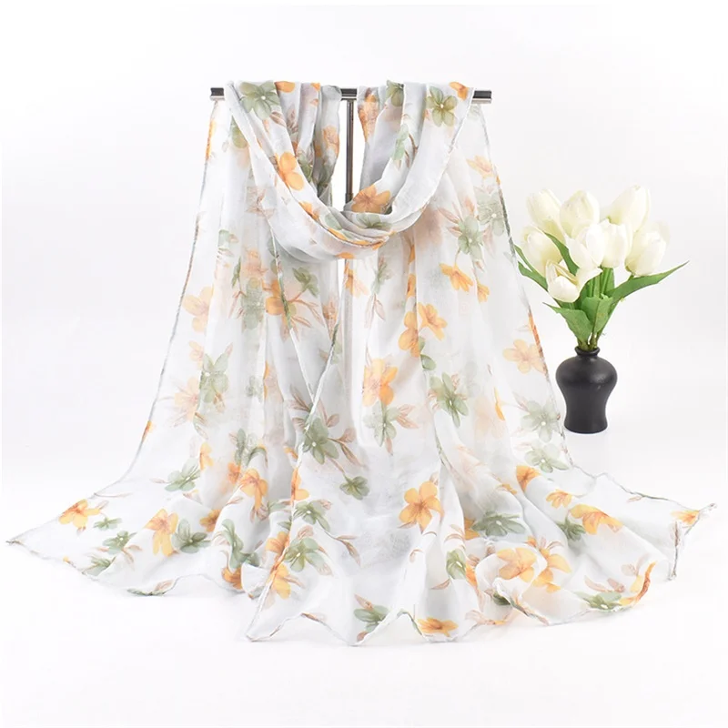wholesale printed pashmina muslim abaya silk hijab tudung sange en mousseline de soie for women