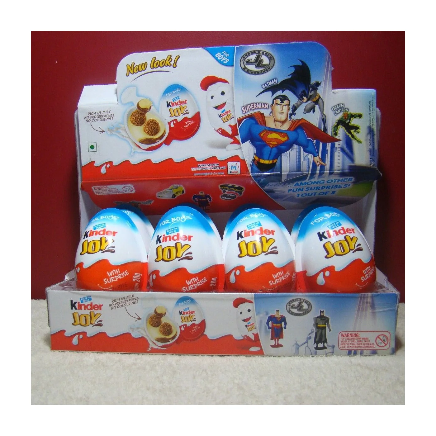 Kind-er Joy - FOUR Pack 20g Chocolate Cream Eggs With Toy - Imported Kind-er Joy - FOUR Pack 20g Chocolate Cream Eggs With Toy