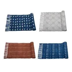 Beautiful Mud cloth block print Yoga mat Stylish print Handloom stylish print multi color luxury home decor prayer carpet rug