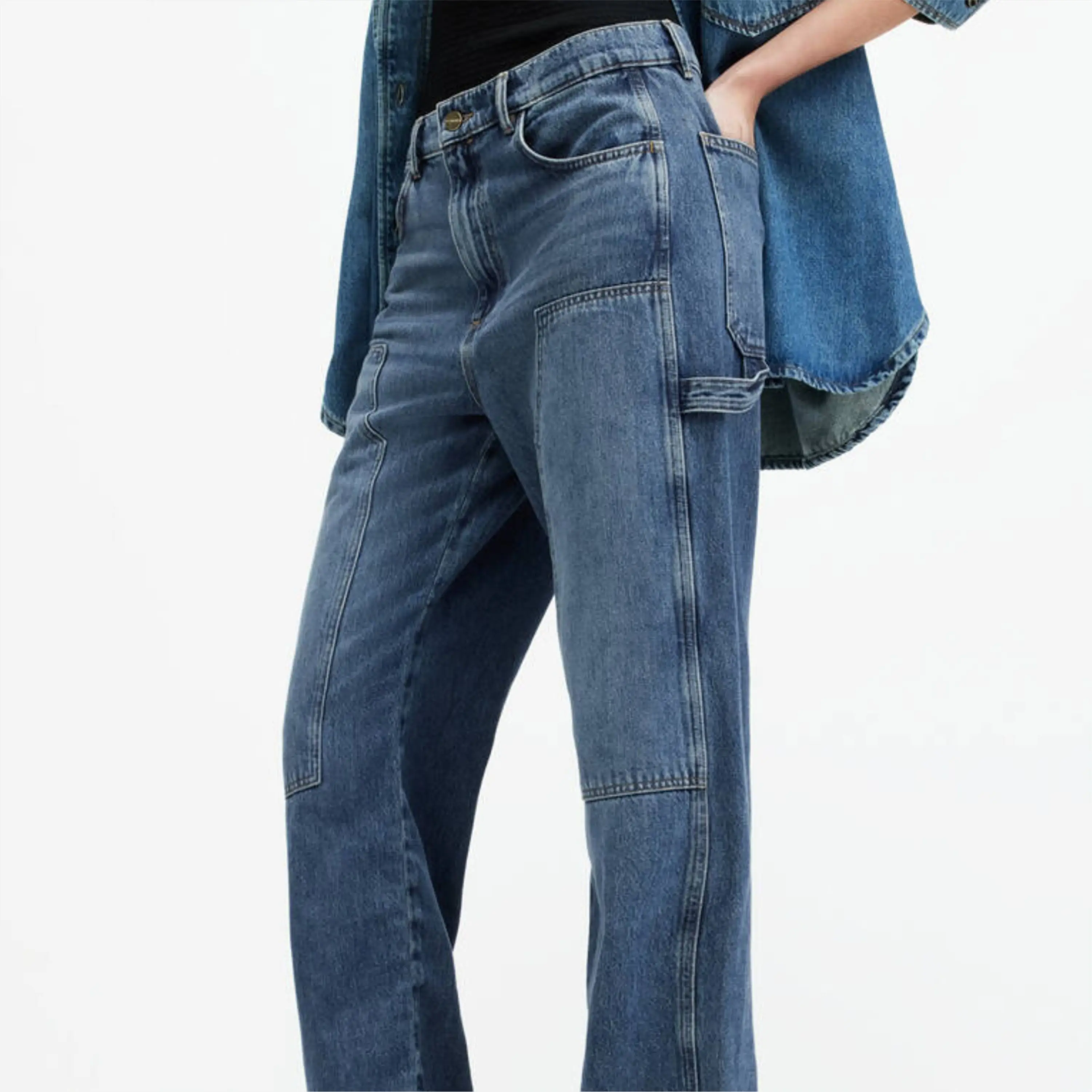 Wholesale Trousers Women Jeans High Waist Skinny Pants Flared Demin Jeans