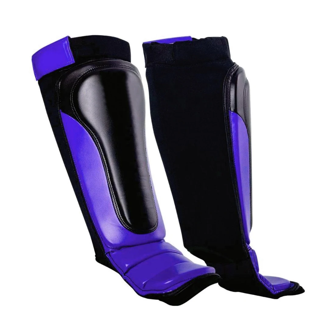 Padded Black Shin in Step With Custom Logo Offer Professional Muay Thai Leg Protector MMA Boxing Shin Guard