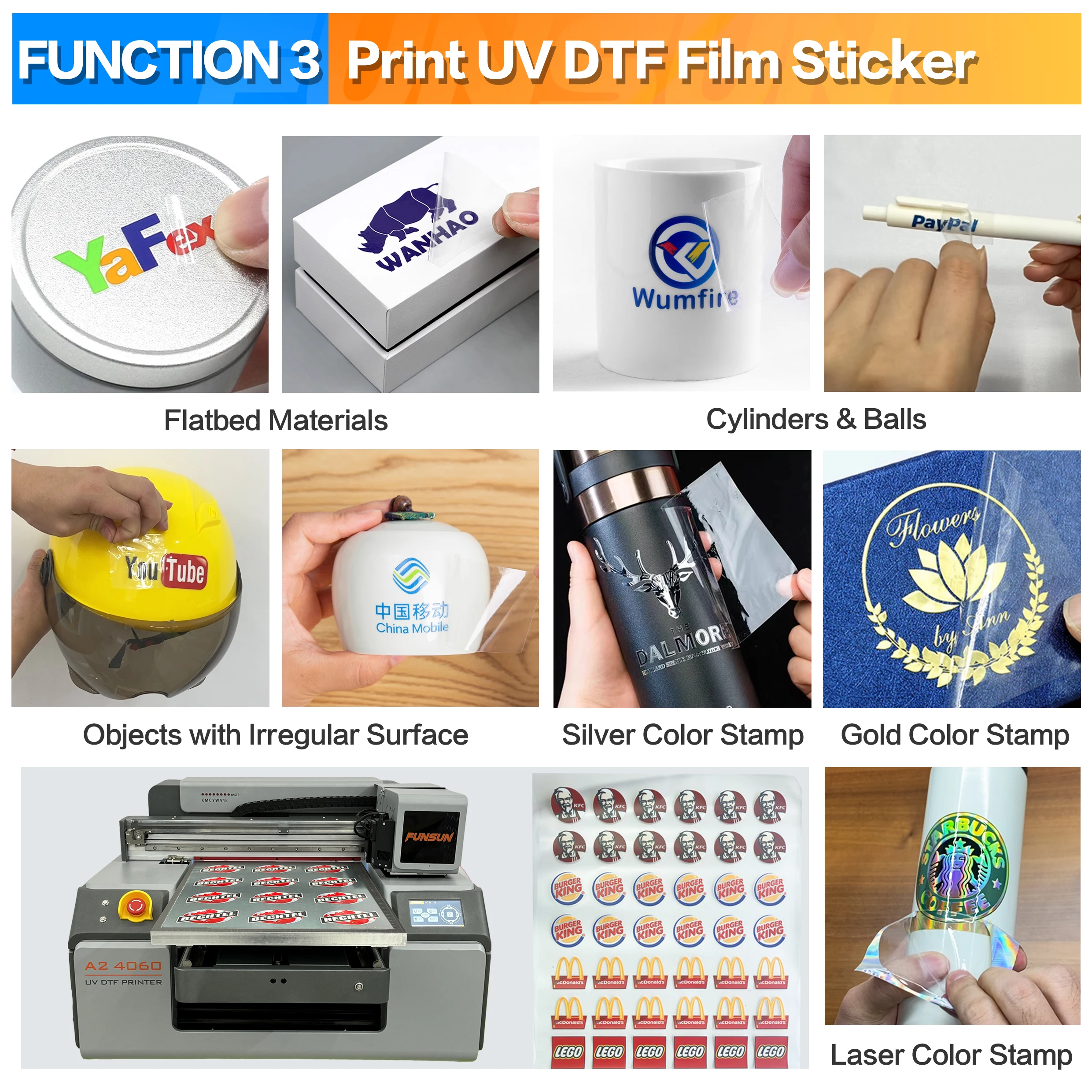 2024 Multi-function A1 A2 A3 Uv Printer Machine Automatic Uv Led Flatbed Printer Uv Dtf Printer 3d Embossed Printing Machine