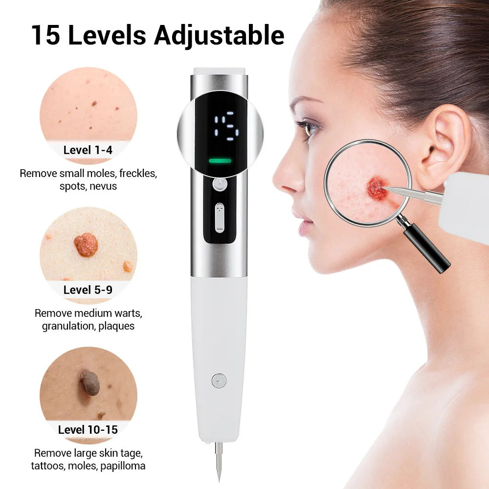 15 Level Dark Spot Removal Pen Tattoo Removal Machine Mole Remover Pen
