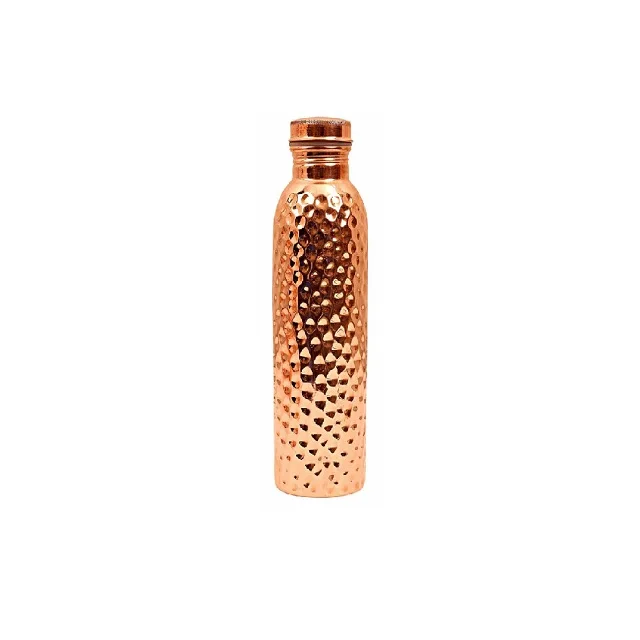 Copper Shiny Polished With Lacquer Bottle Copper Metal Luxury Standard Fancy Bottle For Home Tableware Accessories At Low Price