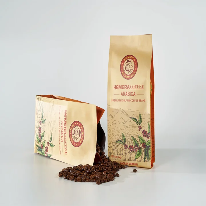 OEM Roasted Arabica Coffee Beans From Cau Dat Arabica Coffee In Vietnam