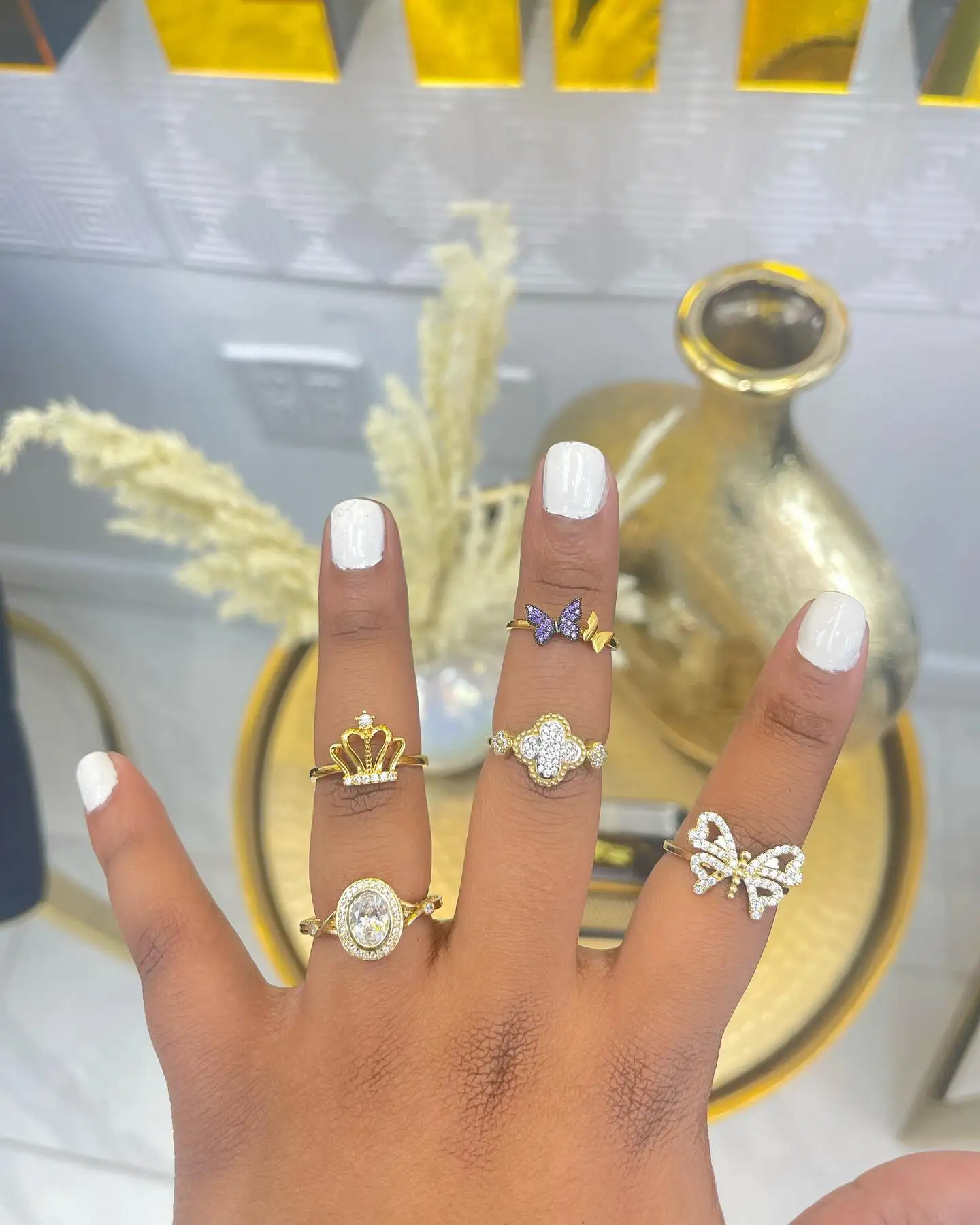 Hip Hop Jewelry 925 Sterling Silver 14K 18K Gold Plated VVS Moissanite Diamond Iced Out Men Championship Rings