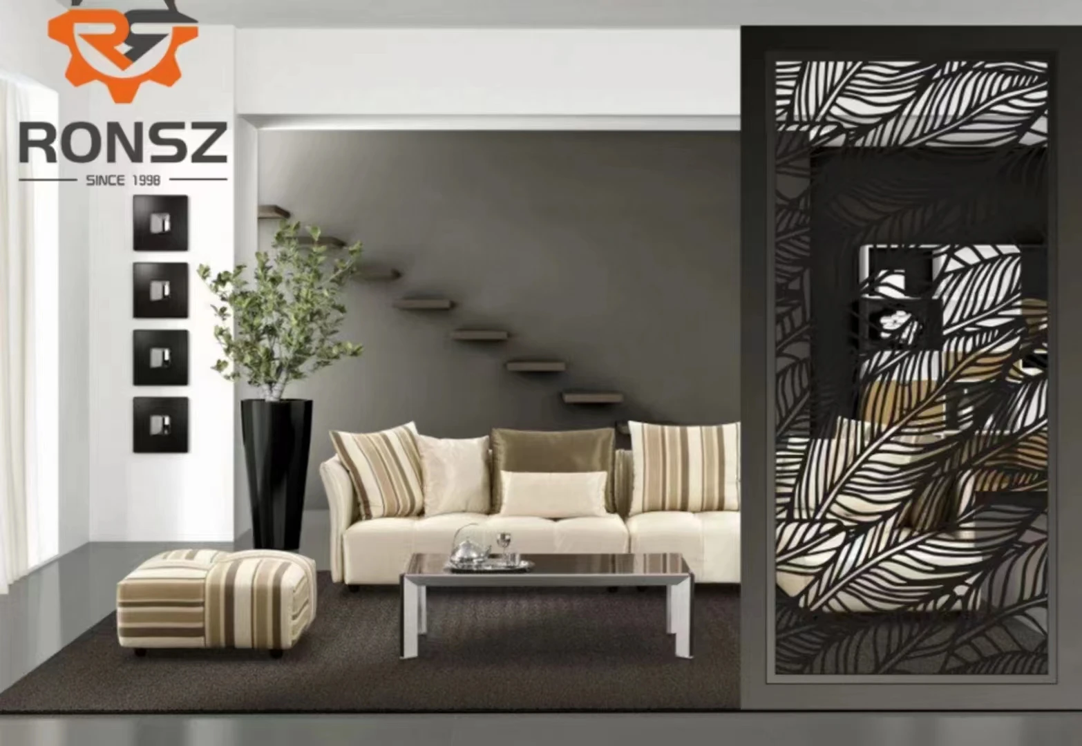 Chinese Screens carve Room Dividers Partitions Screen Room Divider Foldable With Door Decorative Panel Laser Cut Screen