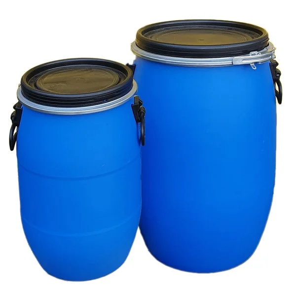 Plastic Drums and Barrels for Sale / Quality Plastic Barrel Drum 200 Liter HDPE Open Top Blue Plastic Drums wholesale prices