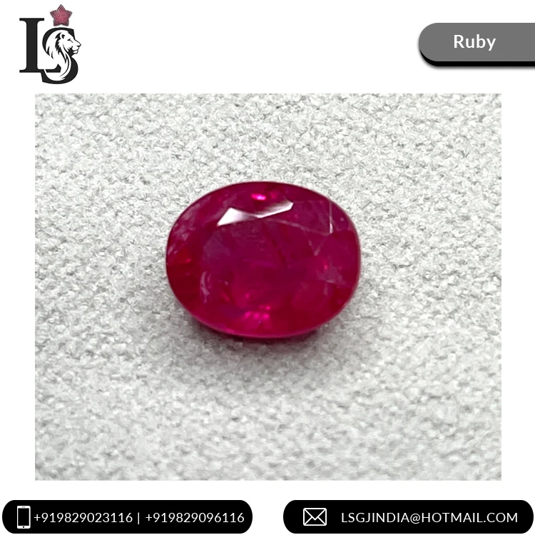 Fine Quality 100% Natural Reddish Pink 2.51 carat Oval Ruby Mozambique Loose Gemstone for Rings at Reasonable Price