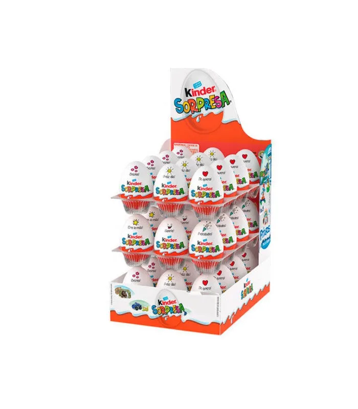 Оптовая продажа упаковка для мальчиков 3 яйца шоколад Kinder Joy Bueno
