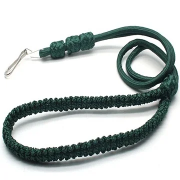 Ceremonial Whistle Cord Braided Lanyards & Shoulder Cords Plaited Or Plain Round Cord Machine Made Or Handmade With Metal Hook